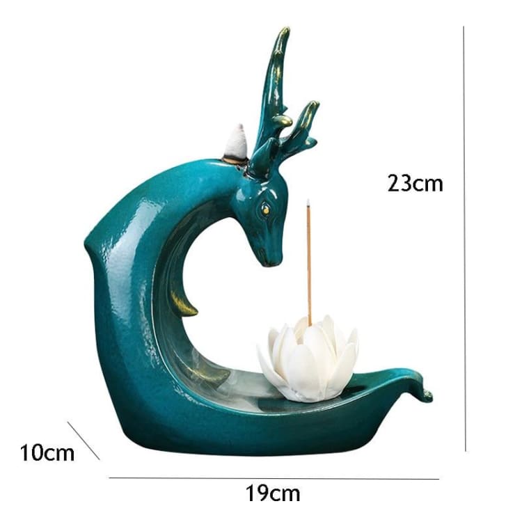 Porte-Encens “La Cascade du Bonheur” – Support Décoratif avec Effet Cascade pour Encens Cônes & Bâtons
