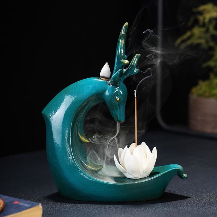 Porte-Encens “La Cascade du Bonheur” – Support Décoratif avec Effet Cascade pour Encens Cônes & Bâtons
