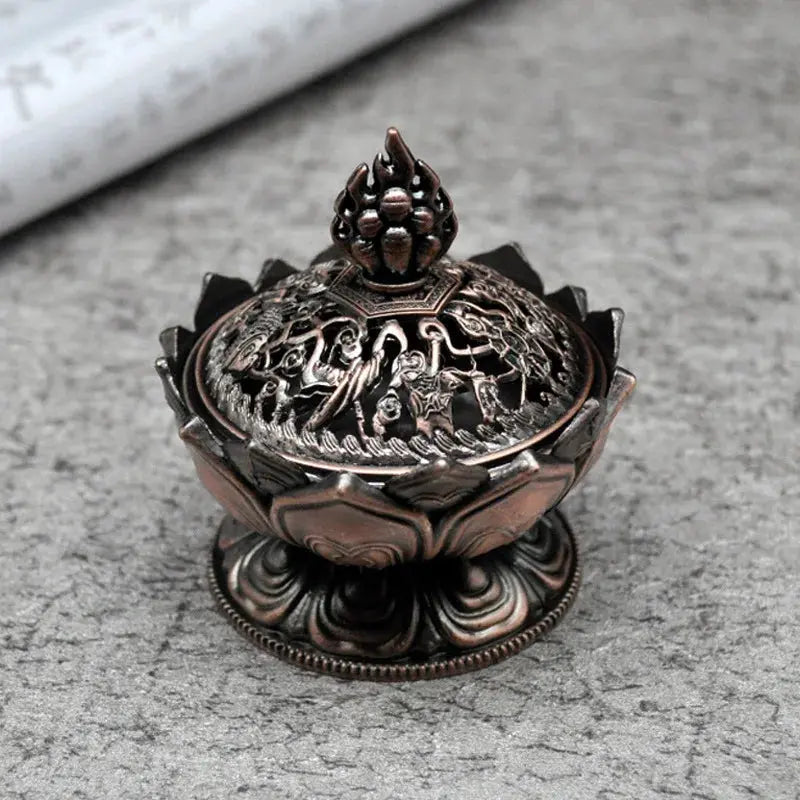 Porte-Encens Lotus en Laiton, Sérénité & Élégance