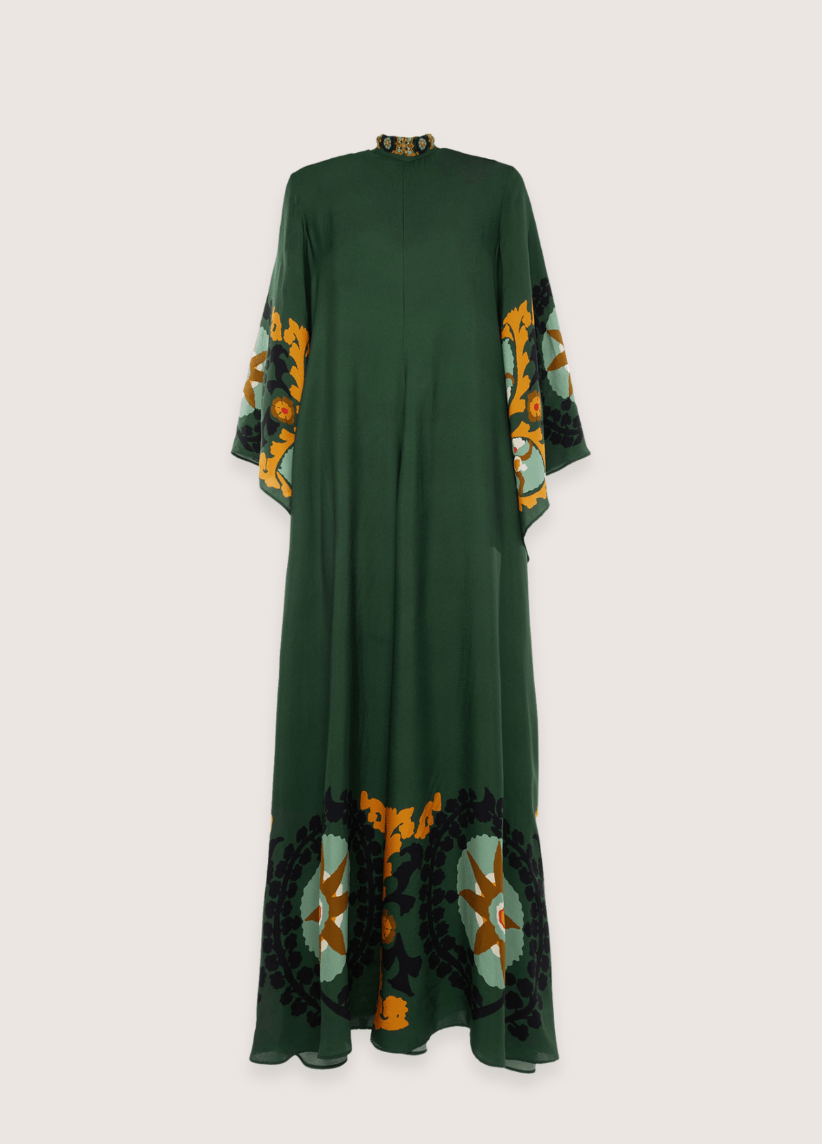 Robe kimono femme géométrique vert – Émeraude