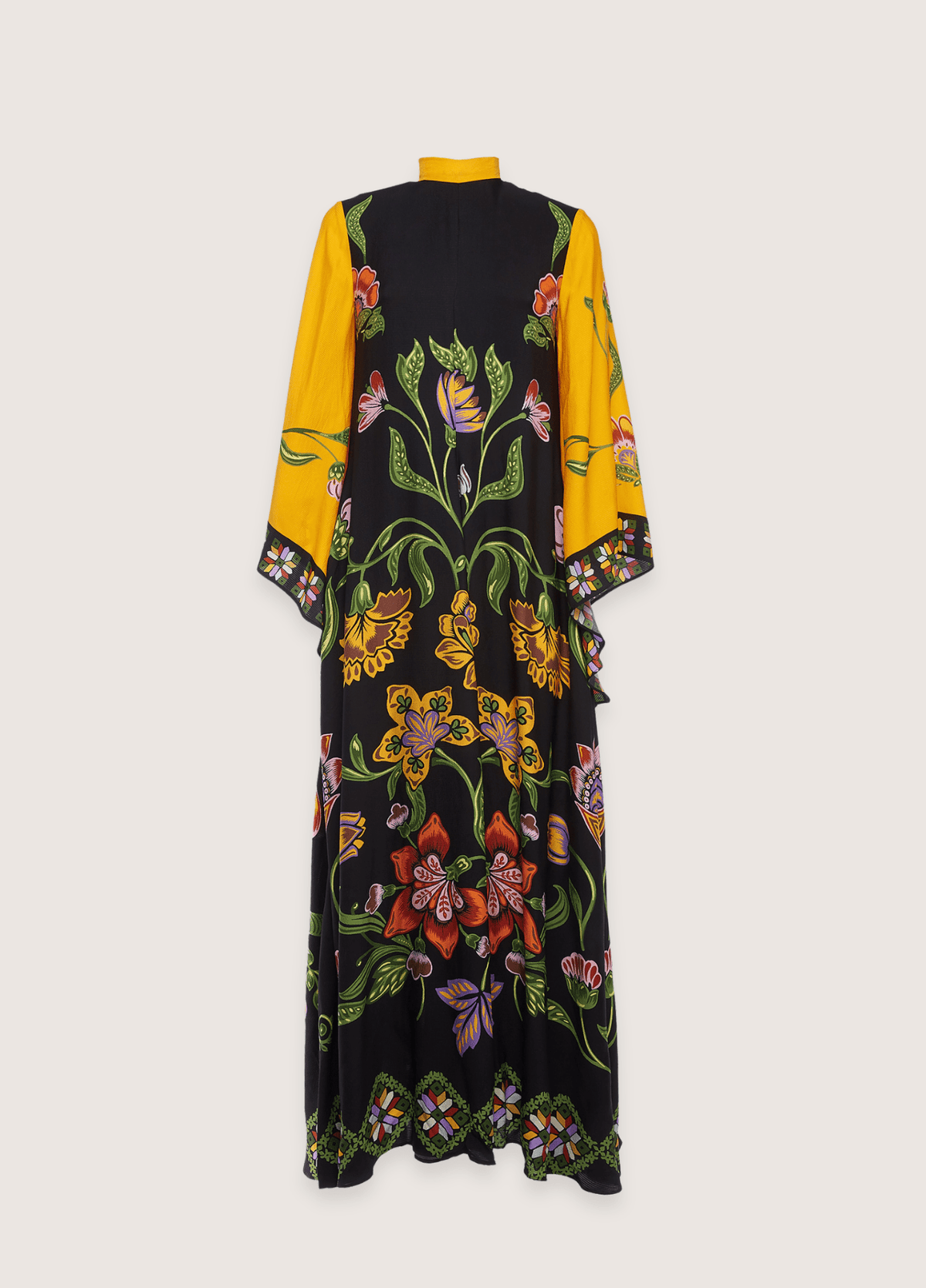 Robe kimono femme noir – Floraison