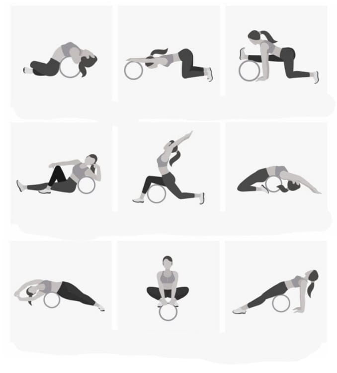 Roue de Yoga en Liège Naturel & TPE