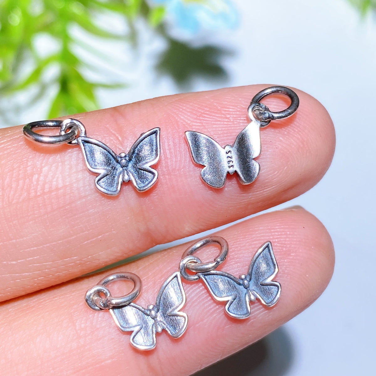 Breloques Sculptées en Argent S925 — Charms Spirituels DIY pour Créations Personnalisées (5–15 mm)