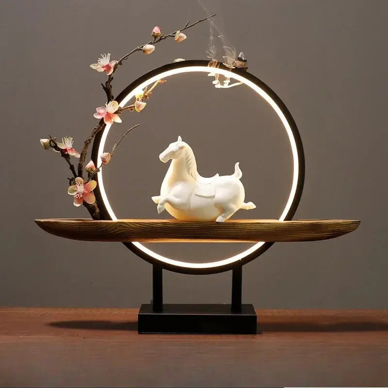 Souffle Sakura · Porte-Encens LED Fleur de Cerisier