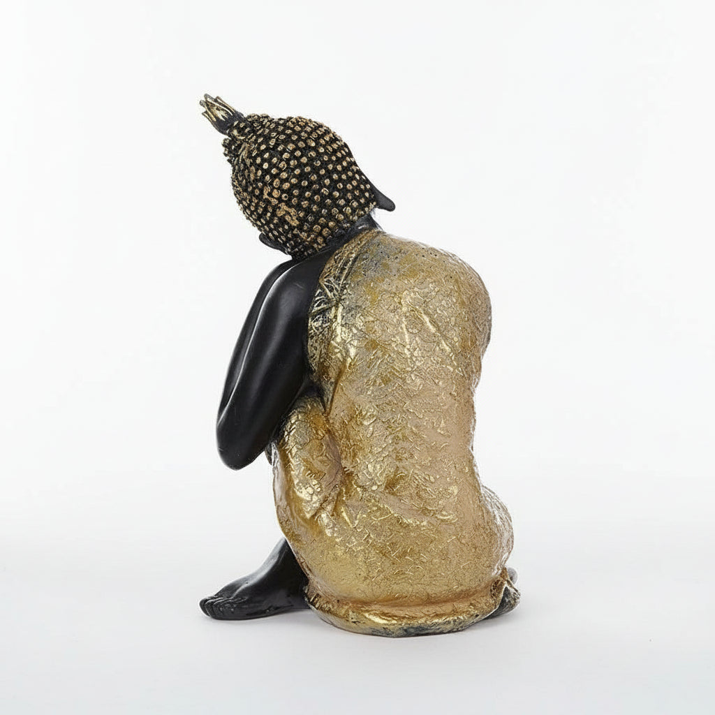 Statue Amitabha Buddha – Sculpture Bouddhiste en Métal / Résine pour Intérieur & Méditation