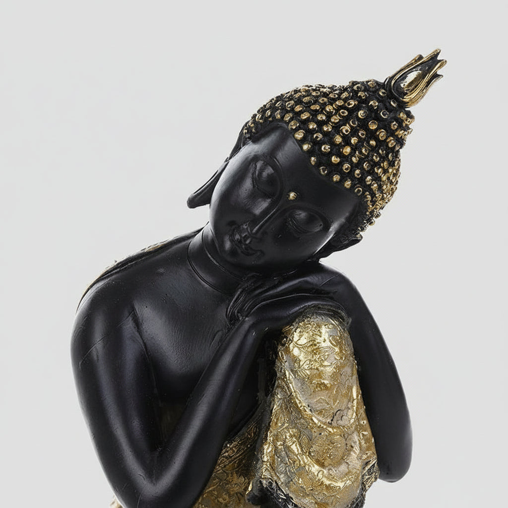Statue Amitabha Buddha – Sculpture Bouddhiste en Métal / Résine pour Intérieur & Méditation