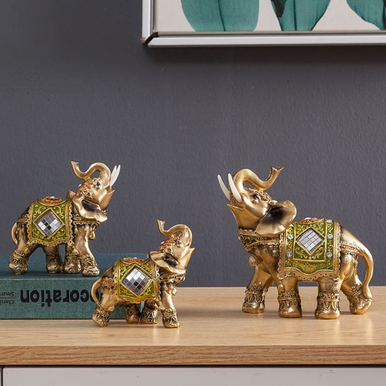 Statuette d'éléphant de Thaïlande porte bonheur