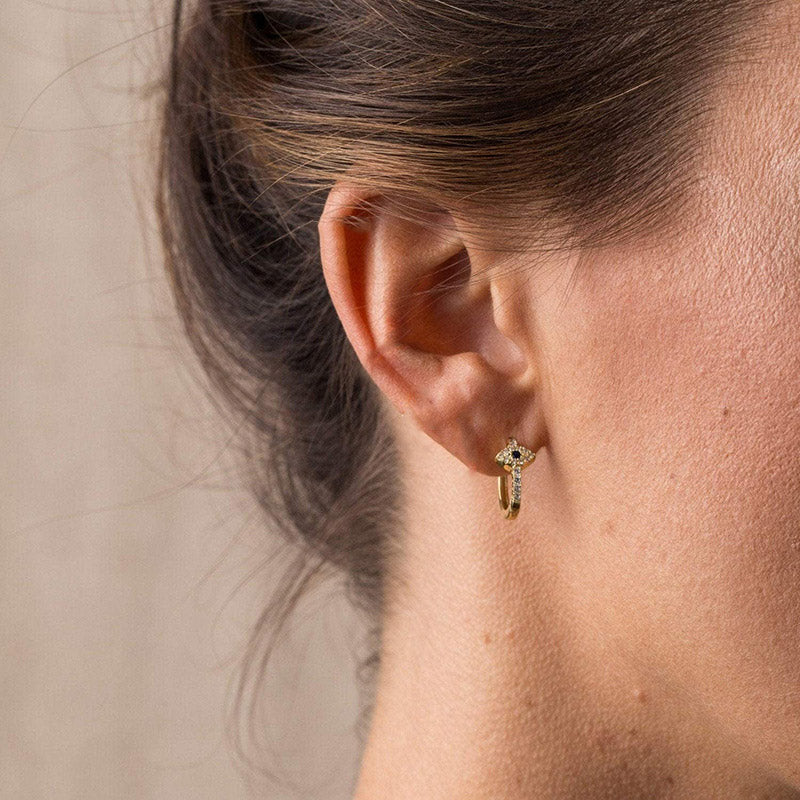 Boucles d’Oreilles Œil Protecteur Argent 925
