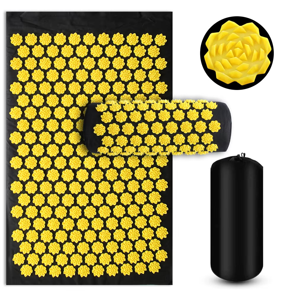 Tapis d’Acupression Fleurs de Lotus – Bien-être & Relaxation