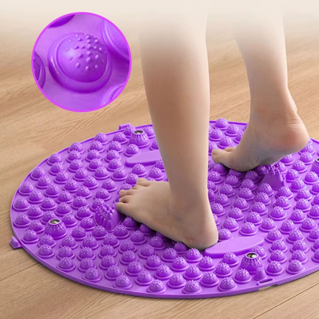 Tapis d’Acupression ROND Violet – Coussin de Relaxation et Bien-Être