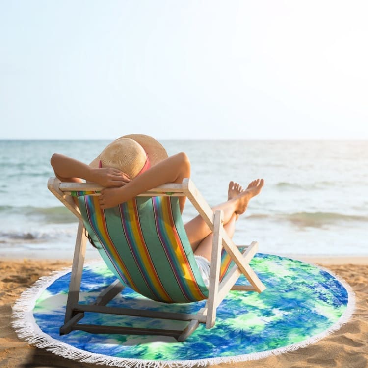 Tapis de plage hypnotique