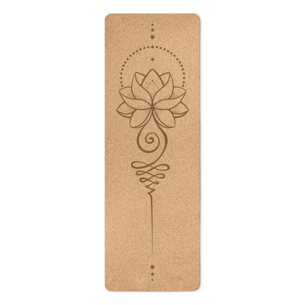 Tapis de Yoga Antidérapant Fleur de Lotus – Confort & Stabilité
