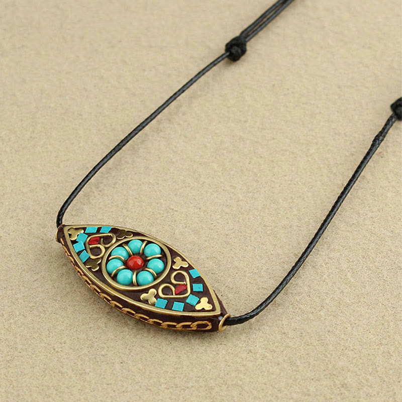 Pendentif Turquoise Marquise en Pierre Naturelle