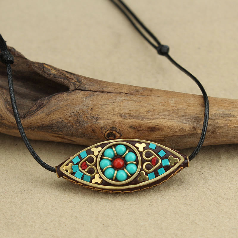 Pendentif Turquoise Marquise en Pierre Naturelle