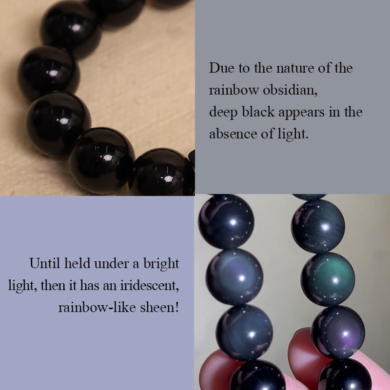 Collier Goutte d’Eau en Obsidienne Naturelle